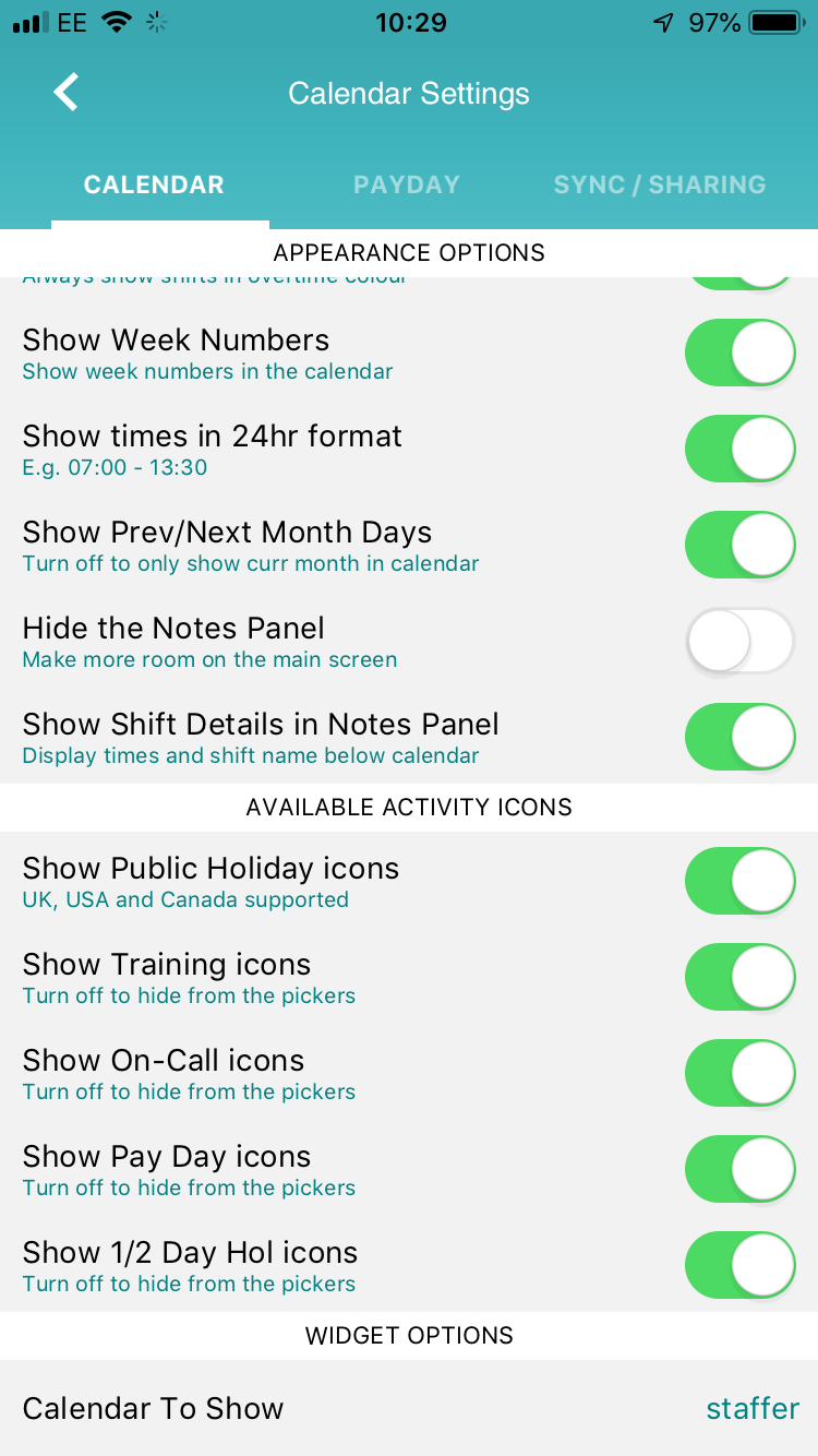 How to set up the iOS Widget for My Shift Planner MyShiftPlanner