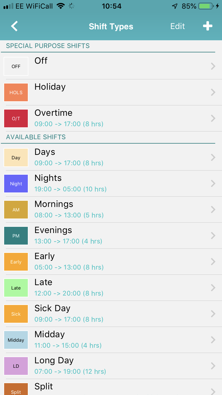 Liven up Your Shift Pattern with Customised Shifts - MyShiftPlanner