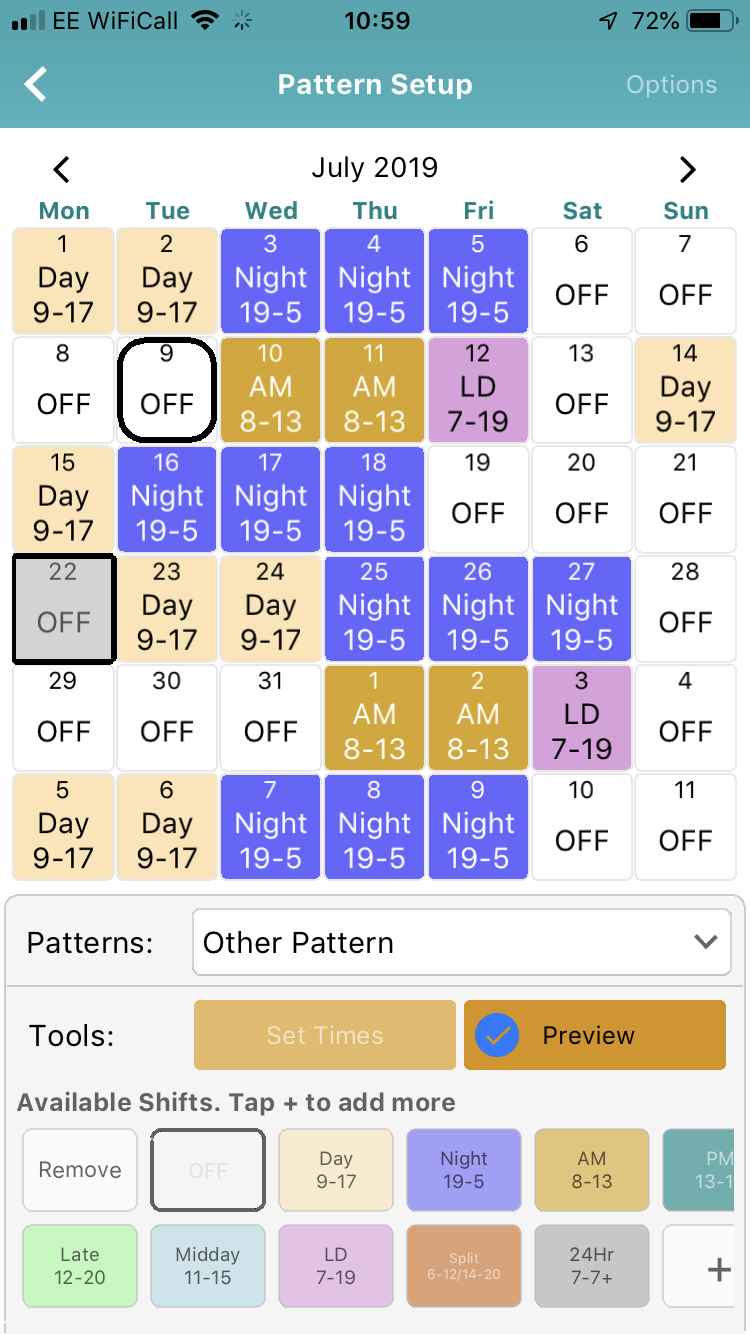 New Update Version 5.2 of My Shift Planner - MyShiftPlanner