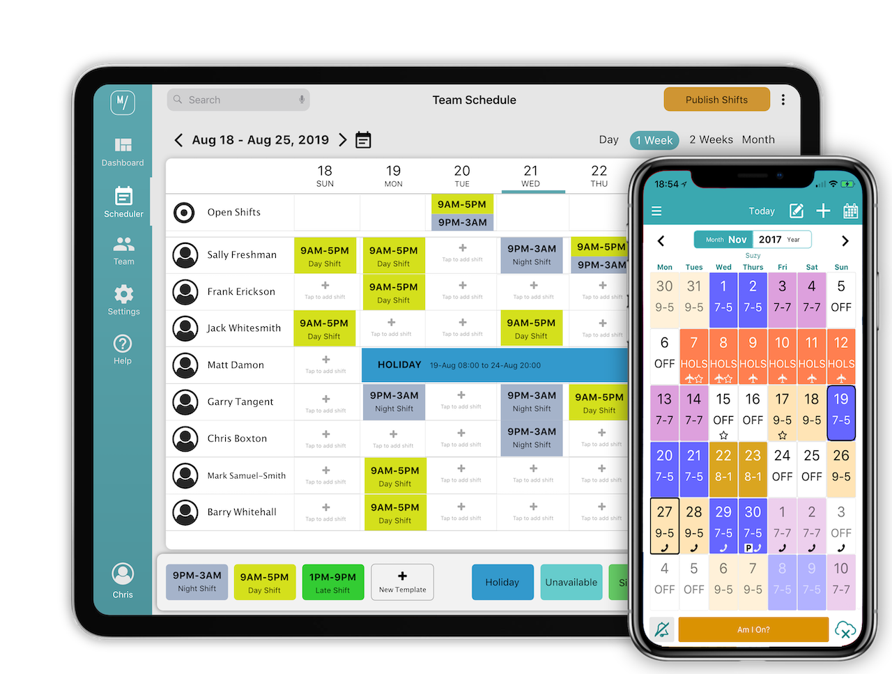 My Shift Team – Sales Images My Shift Team - Shift Scheduling