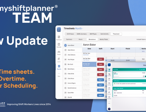 MyShiftPlanner Team v4.1 –  Faster Time sheets, Smarter Overtime and Better Scheduling