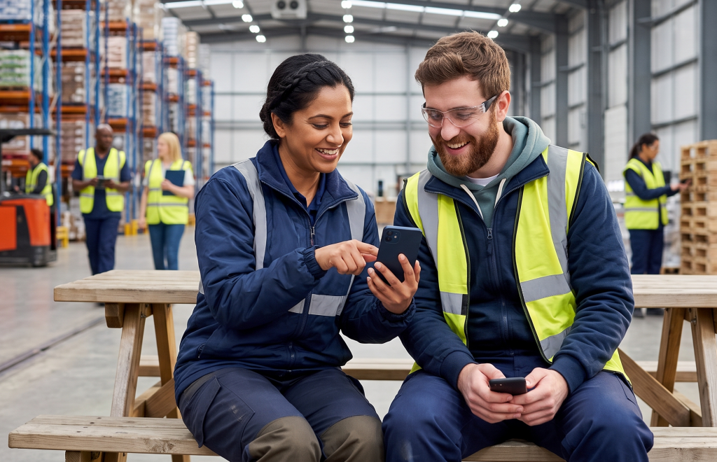 Shift Workers in Warehouse